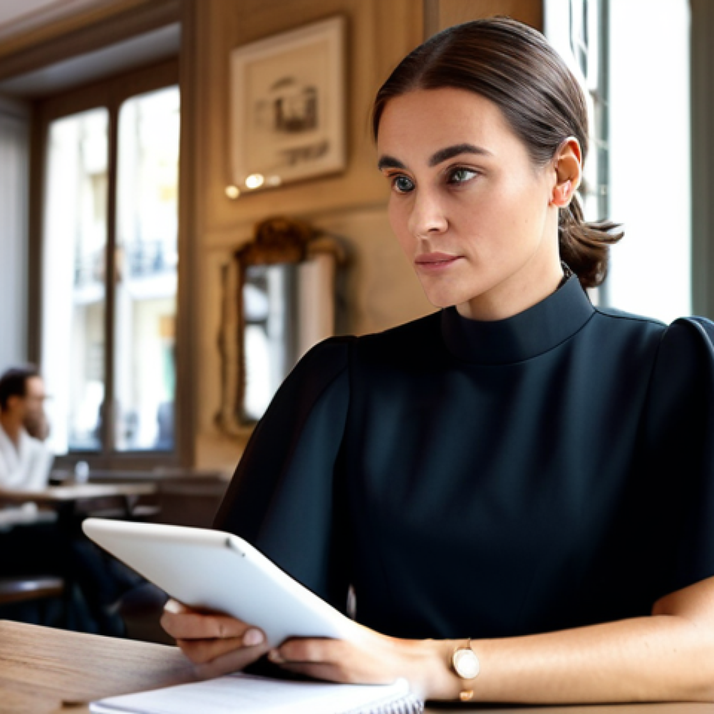 미용사 연봉 협상 전략 - Confident Hairdresser Preparing for Negotiation**

"A professional female hairdresser, in her late 2...
