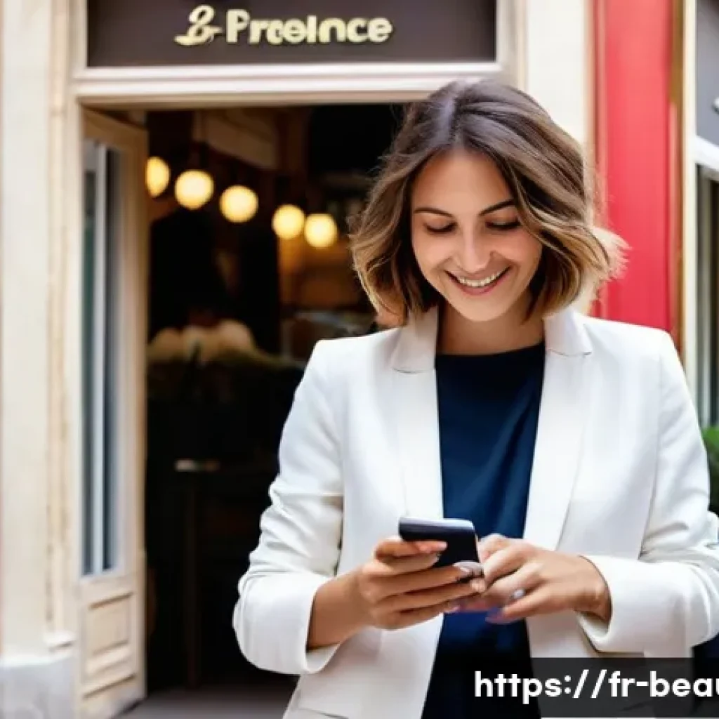 피부 미용사 온라인 마케팅 기초 - **Prompt: Parisian Local Charm**
    "A vibrant, eye-level shot of a stylish French woman, approxima...